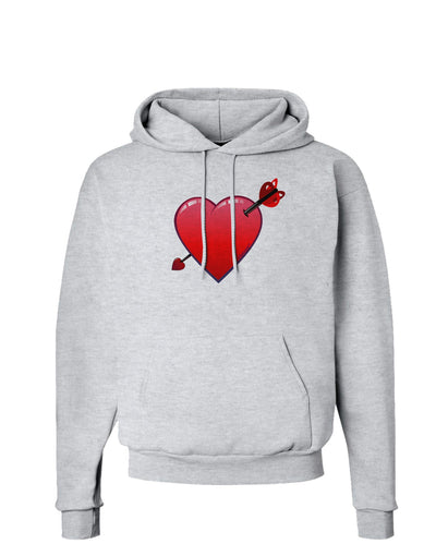 Shot Through the Heart Cute Hoodie Sweatshirt by-Hoodie-TooLoud-AshGray-Small-Davson Sales