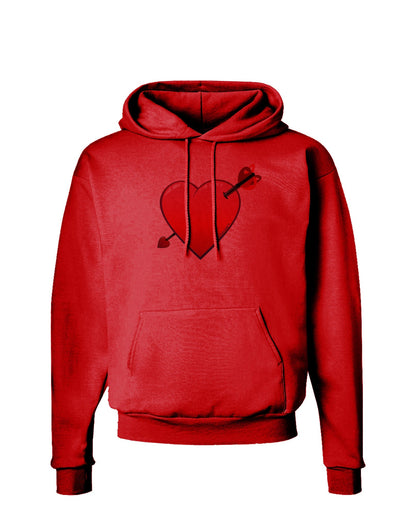 Shot Through the Heart Cute Hoodie Sweatshirt by-Hoodie-TooLoud-Red-Small-Davson Sales