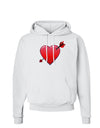 Shot Through the Heart Cute Hoodie Sweatshirt by-Hoodie-TooLoud-White-Small-Davson Sales