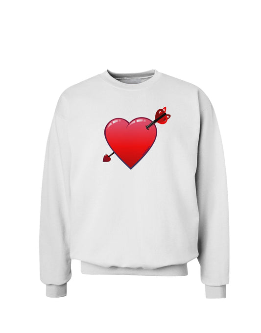 Shot Through the Heart Cute Sweatshirt by-Sweatshirts-TooLoud-White-Small-Davson Sales