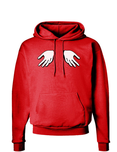 Shrugging Hands Dark Hoodie Sweatshirt-Hoodie-TooLoud-Red-Small-Davson Sales