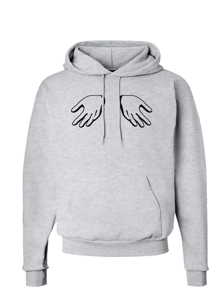 Shrugging Hands Hoodie Sweatshirt-Hoodie-TooLoud-White-Small-Davson Sales