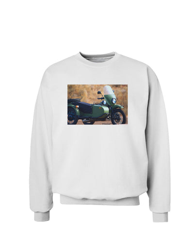 Sidecar Motorcycle Photo Sweatshirt-Sweatshirt-TooLoud-White-Small-Davson Sales