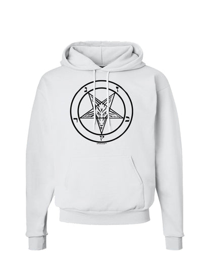 Sigil of Baphomet Hoodie Sweatshirt by-Hoodie-TooLoud-White-Small-Davson Sales