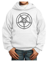 Sigil of Baphomet Youth Hoodie Pullover Sweatshirt by-Youth Hoodie-TooLoud-White-XS-Davson Sales