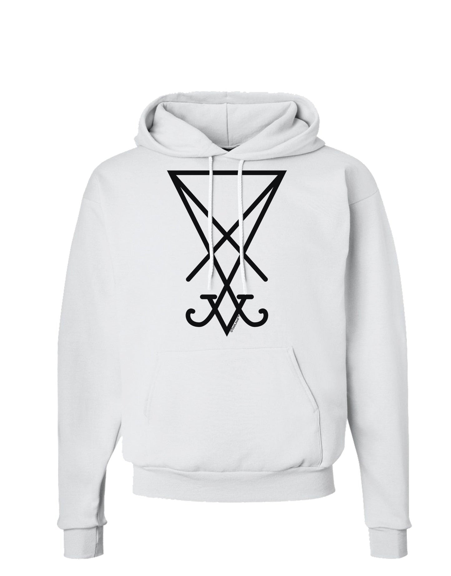Sigil of Lucifer - Seal of Satan Hoodie Sweatshirt-Hoodie-TooLoud-White-Small-Davson Sales