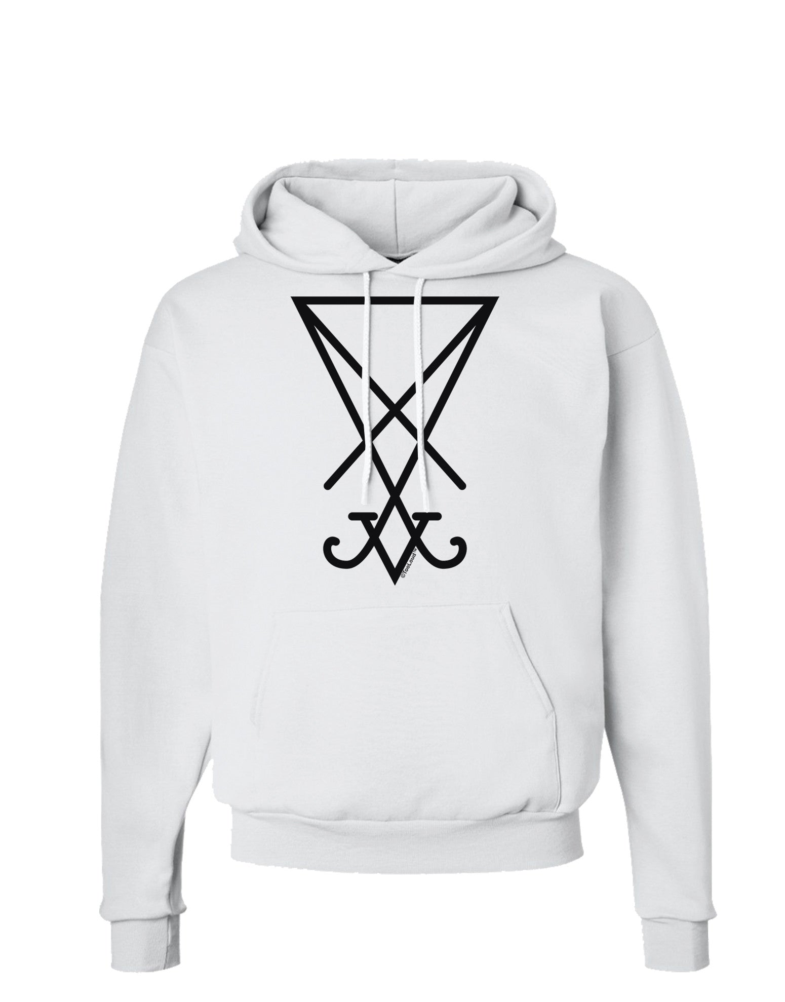 Sigil of Lucifer - Seal of Satan Hoodie Sweatshirt-Hoodie-TooLoud-White-Small-Davson Sales