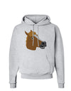 Silly Cartoon Horse Head Hoodie Sweatshirt-Hoodie-TooLoud-AshGray-Small-Davson Sales