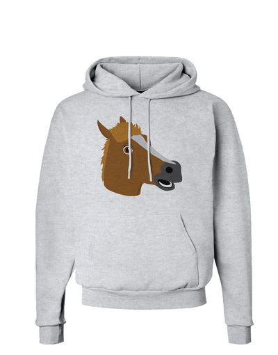 Silly Cartoon Horse Head Hoodie Sweatshirt-Hoodie-TooLoud-AshGray-Small-Davson Sales