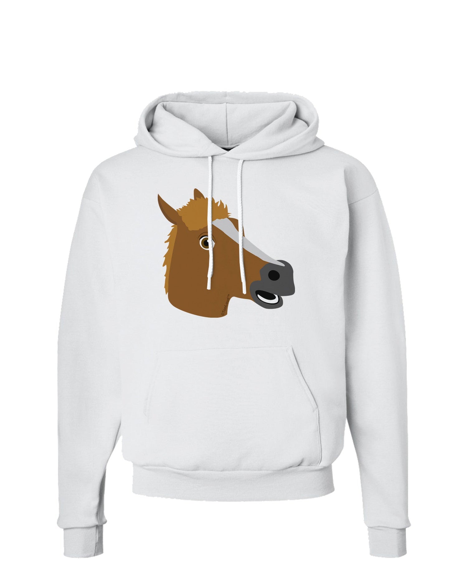 Silly Cartoon Horse Head Hoodie Sweatshirt-Hoodie-TooLoud-White-Small-Davson Sales