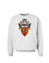 Silly Little Reindeer Matching Deer Sweatshirt-Sweatshirts-TooLoud-White-Small-Davson Sales