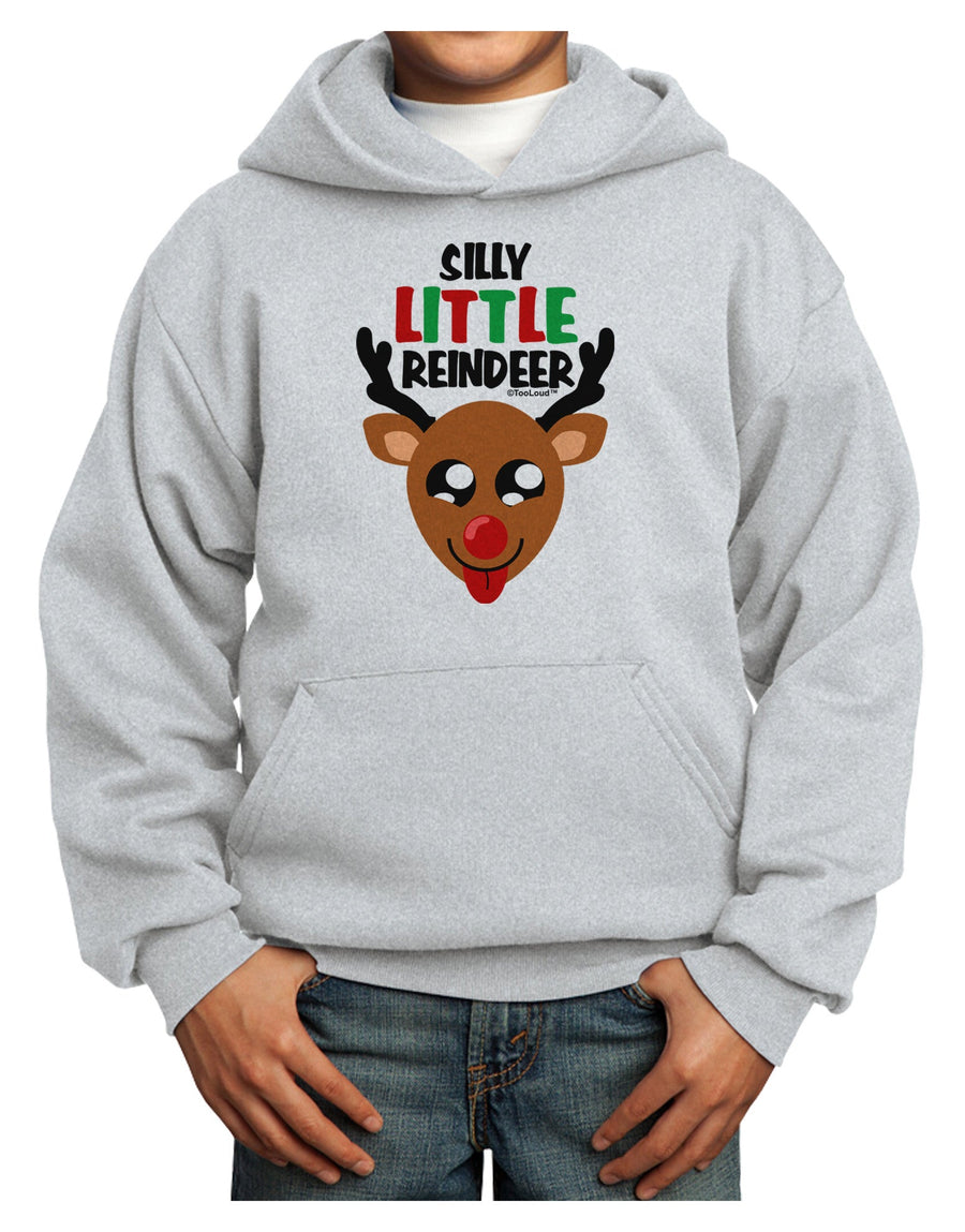 Silly Little Reindeer Matching Deer Youth Hoodie Pullover Sweatshirt-Youth Hoodie-TooLoud-White-XS-Davson Sales