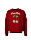 Silver Bells Adult Dark Sweatshirt by-Sweatshirts-TooLoud-Deep-Red-Small-Davson Sales