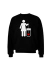 Single and Happy - Single Woman Adult Dark Sweatshirt by TooLoud-Sweatshirts-TooLoud-Black-Small-Davson Sales