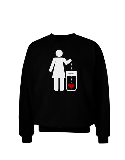 Single and Happy - Single Woman Adult Dark Sweatshirt by TooLoud-Sweatshirts-TooLoud-Black-Small-Davson Sales