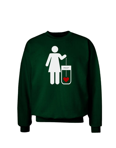 Single and Happy - Single Woman Adult Dark Sweatshirt by TooLoud-Sweatshirts-TooLoud-Deep-Forest-Green-Small-Davson Sales