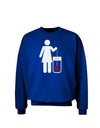 Single and Happy - Single Woman Adult Dark Sweatshirt by TooLoud-Sweatshirts-TooLoud-Deep-Royal-Blue-Small-Davson Sales