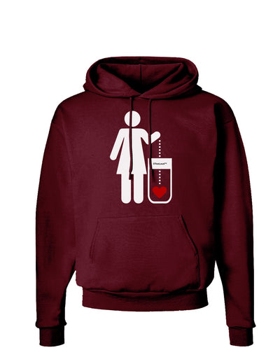 Single and Happy - Single Woman Dark Hoodie Sweatshirt by TooLoud-Hoodie-TooLoud-Maroon-Small-Davson Sales