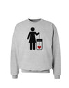 Single and Happy - Single Woman Sweatshirt by TooLoud-Sweatshirts-TooLoud-AshGray-Small-Davson Sales