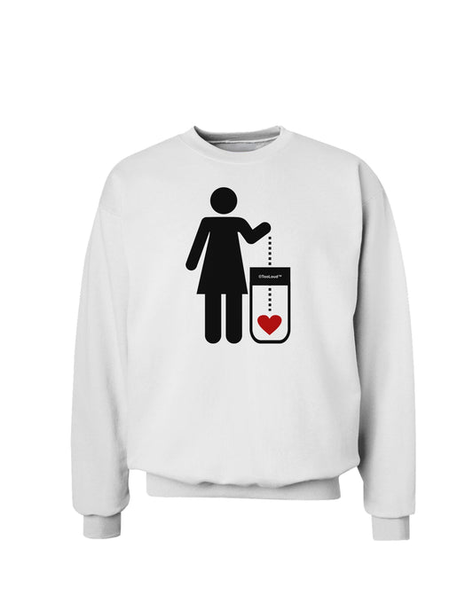 Single and Happy - Single Woman Sweatshirt by TooLoud-Sweatshirts-TooLoud-White-Small-Davson Sales