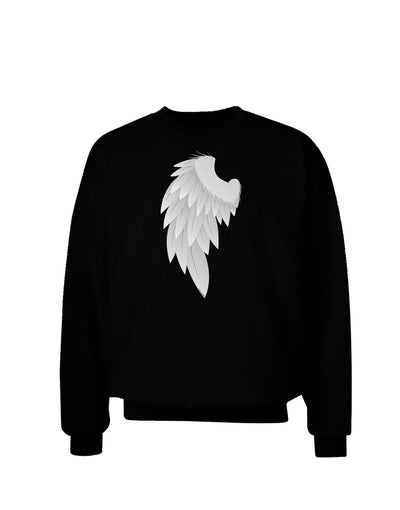 Single Left Angel Wing Design - Couples Adult Dark Sweatshirt-Sweatshirts-TooLoud-Black-Small-Davson Sales