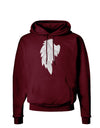 Single Left Angel Wing Design - Couples Dark Hoodie Sweatshirt-Hoodie-TooLoud-Maroon-Small-Davson Sales