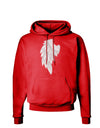 Single Left Angel Wing Design - Couples Dark Hoodie Sweatshirt-Hoodie-TooLoud-Red-Small-Davson Sales