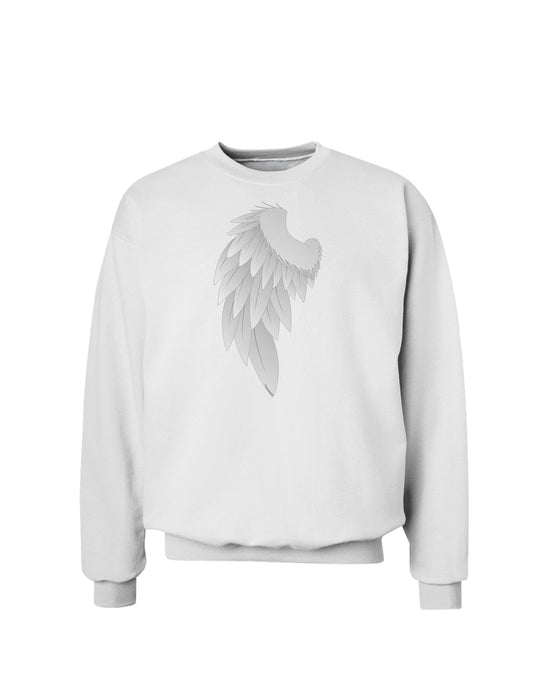 Single Left Angel Wing Design - Couples Sweatshirt-Sweatshirts-TooLoud-White-Small-Davson Sales