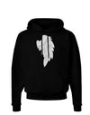 Single Right Angel Wing Design - Couples Dark Hoodie Sweatshirt