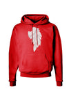 Single Right Angel Wing Design - Couples Dark Hoodie Sweatshirt-Hoodie-TooLoud-Red-Small-Davson Sales