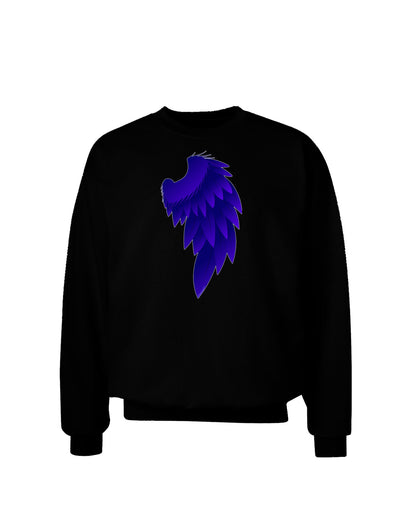 Single Right Dark Angel Wing Design - Couples Adult Dark Sweatshirt-Sweatshirts-TooLoud-Black-Small-Davson Sales