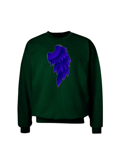 Single Right Dark Angel Wing Design - Couples Adult Dark Sweatshirt-Sweatshirts-TooLoud-Deep-Forest-Green-Small-Davson Sales