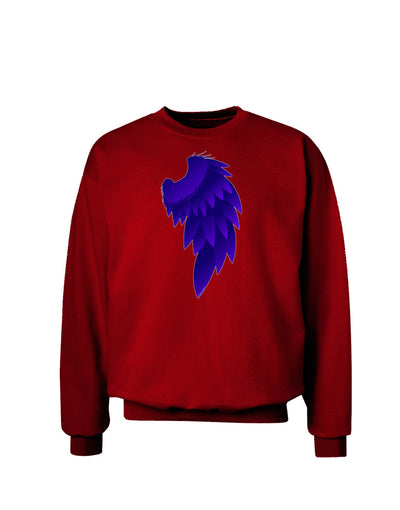 Single Right Dark Angel Wing Design - Couples Adult Dark Sweatshirt-Sweatshirts-TooLoud-Deep-Red-Small-Davson Sales