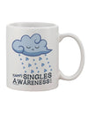 Singles Celebration Themed 11 oz Coffee Mug - Expertly Crafted Drinkware-11 OZ Coffee Mug-TooLoud-White-Davson Sales