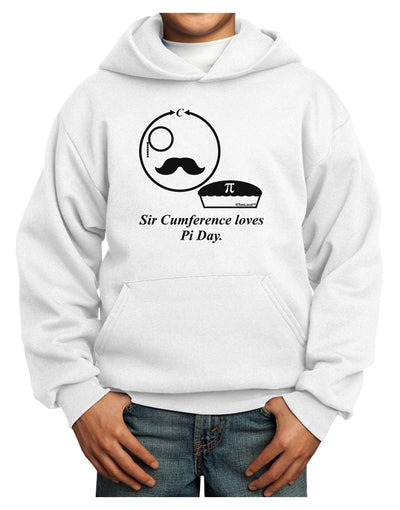 Sir Cumference Loves Pi Day Youth Hoodie Pullover Sweatshirt-Youth Hoodie-TooLoud-White-XS-Davson Sales