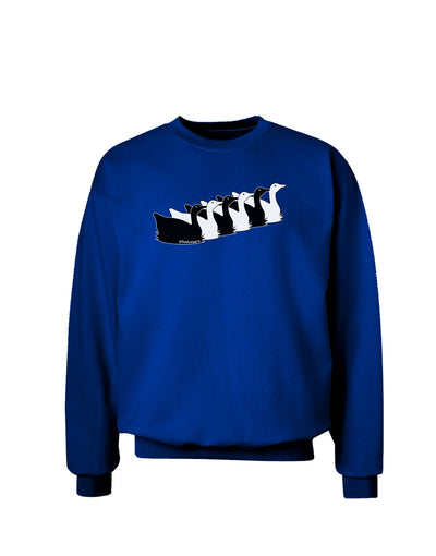 Six Geese A laying Adult Dark Sweatshirt-Sweatshirts-TooLoud-Deep-Royal-Blue-Small-Davson Sales