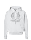 Skeleton Ribcage Halloween Hoodie Sweatshirt-Hoodie-TooLoud-White-Small-Davson Sales