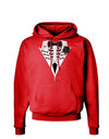 Skeleton Tuxedo Halloween Dark Hoodie Sweatshirt-Hoodie-TooLoud-Red-Small-Davson Sales