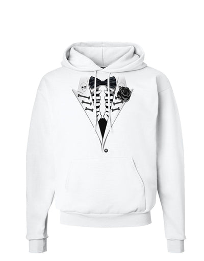 Skeleton Tuxedo Halloween Hoodie Sweatshirt-Hoodie-TooLoud-White-Small-Davson Sales