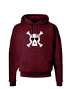 Skull and Crossbones Girl Dark Hoodie Sweatshirt-Hoodie-TooLoud-Maroon-Small-Davson Sales