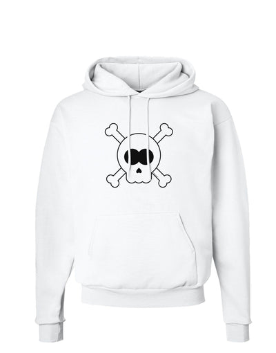 Skull and Crossbones Halloween Hoodie Sweatshirt-Hoodie-TooLoud-White-Small-Davson Sales