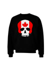 Skull Flag Canada Adult Dark Sweatshirt-Sweatshirts-TooLoud-Black-Small-Davson Sales