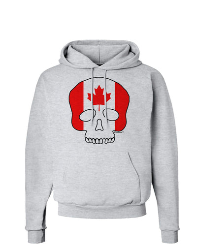 Skull Flag Canada Hoodie Sweatshirt-Hoodie-TooLoud-AshGray-Small-Davson Sales