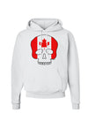 Skull Flag Canada Hoodie Sweatshirt-Hoodie-TooLoud-White-Small-Davson Sales