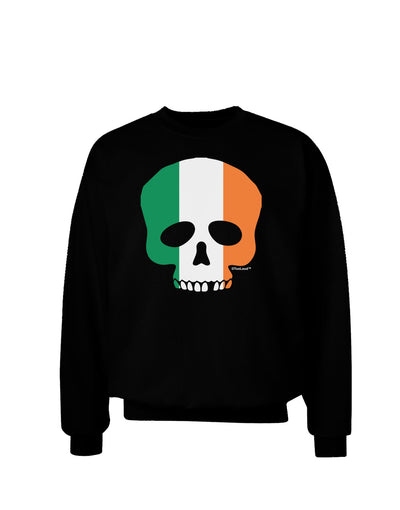 Skull Flag Ireland Adult Dark Sweatshirt-Sweatshirts-TooLoud-Black-Small-Davson Sales