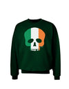 Skull Flag Ireland Adult Dark Sweatshirt-Sweatshirts-TooLoud-Deep-Forest-Green-Small-Davson Sales