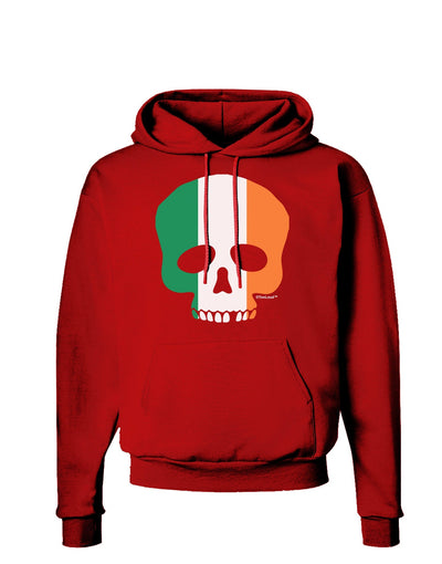 Skull Flag Ireland Dark Hoodie Sweatshirt-Hoodie-TooLoud-Red-Small-Davson Sales