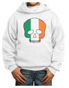 Skull Flag Ireland Youth Hoodie Pullover Sweatshirt-Youth Hoodie-TooLoud-White-XS-Davson Sales