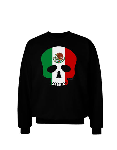 Skull Flag Mexico Adult Dark Sweatshirt-Sweatshirts-TooLoud-Black-Small-Davson Sales