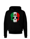 Skull Flag Mexico Dark Hoodie Sweatshirt-Hoodie-TooLoud-Black-Small-Davson Sales